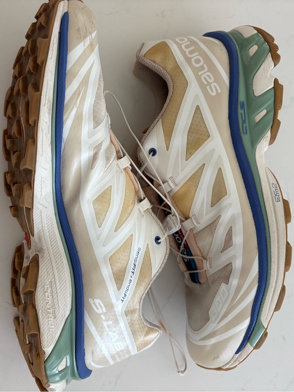 Salomon XT-6 Vanilla Ice Granite Green Trail Running Shoes Women’s 12 Men’s 11 - Picture 8 of 8